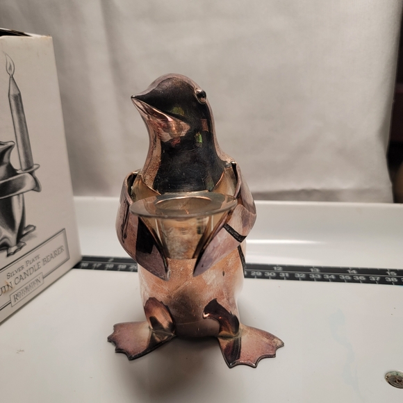 Restoration Hardware Penguin Candle Bearer. (497) - Picture 7 of 10